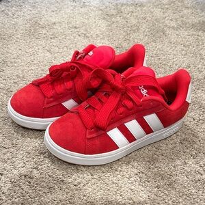Adidas Kids Red and tr 510098 White Sneakers